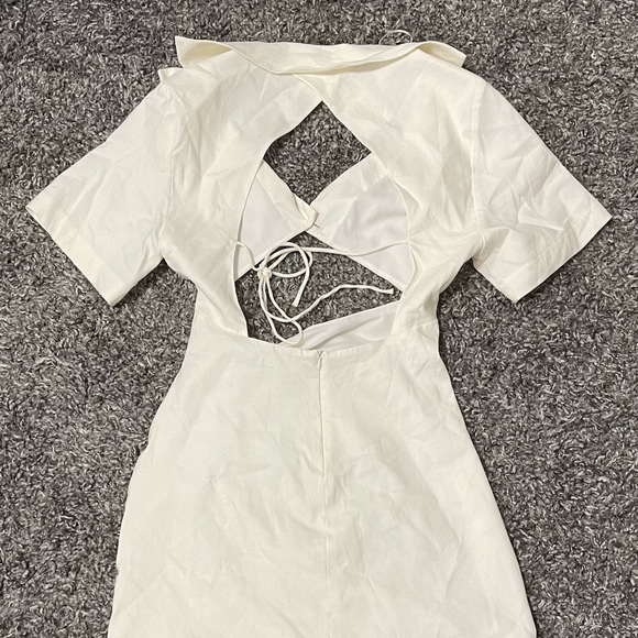 NWT cream / white Zara dress - Picture 5 of 6